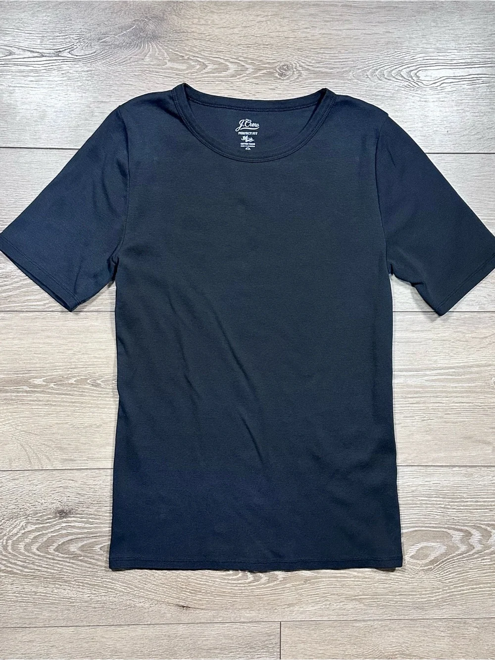 J. Crew Perfect Fit Knit Goods Short Sleeve Tee Cotton Yarns